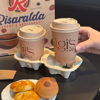 Gobelet à café à double paroi personnalisé, imprimé, jetable, écologique, biodégradable, recyclable, en papier de qualité alimentaire