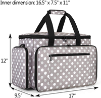 Sac de transport pour machine à coudre, imperméable, pliable, grande capacité, personnalisable avec logo