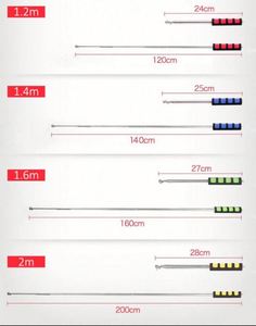Bâton télescopique réglable en acier inoxydable de 1,2 m, 1,5 m, 2 m, écologique, pour guide touristique, drapeau ou pointeur de professeur rétractable - Product Image 6