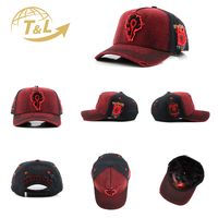 Casquette de baseball 4UGEAR personnalisée 4U à 5 panneaux, style Dad Cap, visière incurvée, luxe, sport, 100% coton, avec logo corde déchiré, décontractée