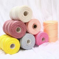 High Quality 3mm Lightweight Ice Silk Yarn Dyed Pattern High Tenacity Hand Knitted Hollow Cone Twisted Yarn 100% Polypropylene
