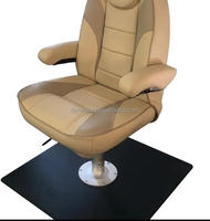 Piédestal de chaise de pêche de siège de bateau de piédestal d'acier inoxydable poli élevé de 316 L