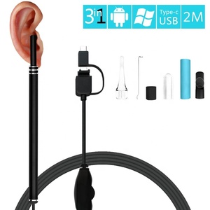 Endoscopio 3 en 1 USB y Android y <span class=keywords><strong>Tipo</strong></span>-C <span class=keywords><strong>para</strong></span> Limpieza <span class=keywords><strong>de</strong></span> Oídos, Cuchara Visual HD <span class=keywords><strong>para</strong></span> Oídos, Boroscopio Multifuncional, Cámara <span class=keywords><strong>de</strong></span> Inspección Endoscópica - Product Image 2