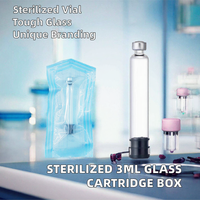 Ampoules en verre de 3 ml, fabrication en usine, impression de logo personnalisée, emballage