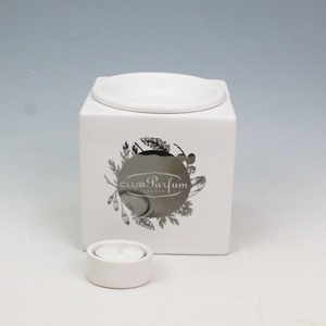 Customizable Logo Ceramic Essential <strong>Oil</strong> Square <strong>Burner</strong> Illumination <strong>Fragrance</strong> Warmer for Warming Scented Wood Candle Wax Melts - Product Image 3