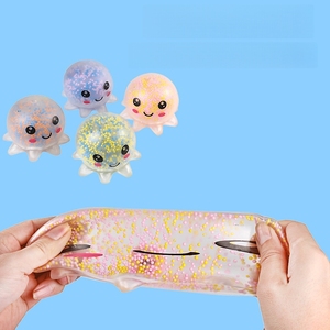 Jouet pieuvre lumineux en TPE souple, jouet à presser anti-stress pour enfants et filles - Product Image 4