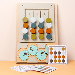 Juego de ábaco de madera Montessori, calculadora de coordinación mano-ojo para preescolar y educación de la primera infancia, juguetes educativos para niños - Product Image 5