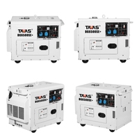 Générateur diesel électrique portable silencieux refroidi par air à 1 cylindre triphasé mini 6500 watts 7000 watts 7,5 kw 7 kw Prix