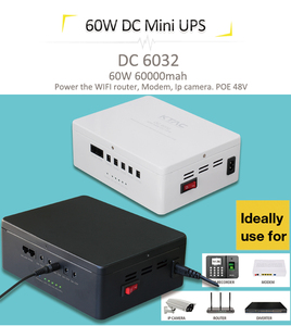 60w mini dc UPS 60000mah แบตเตอรี่ลิเธียม dc 12V x5 POE 48V พลังงานแสงอาทิตย์ UPS สําหรับกลางแจ้งพลังงานแสงอาทิตย์ UPS แหล่งจ่ายไฟ - Product Image 3