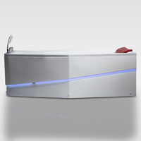 Baignoire rectangulaire en acrylique, livraison gratuite, luxe, nouveau design, vente en gros