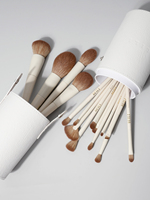 Pinceaux de maquillage personnalisés avec logo, poils synthétiques de qualité supérieure, véganes, sans cruauté, pinceau cosmétique pour liquide, crème, poudre