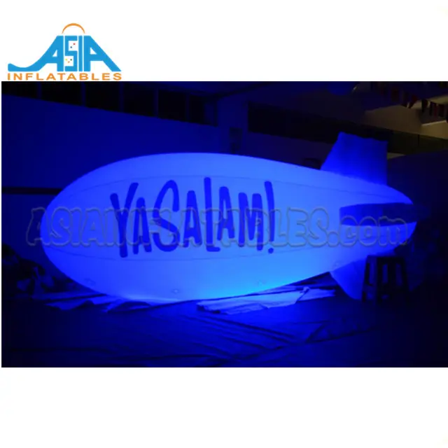 New Inflatable Led Light PVC Blimp Airship/Máy Bay/Helium Balloon/Quảng Cáo Inflatables