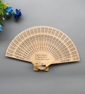 Éventails en bois personnalisés BSHH en gros, éventails portables en bambou peints pour hôtels, mariages et souvenirs, rechargeables - Product Image 6
