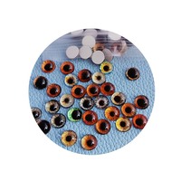 Cabochon en verre rond pour poupée, accessoire de décoration pour téléphone, 8/10/12mm
