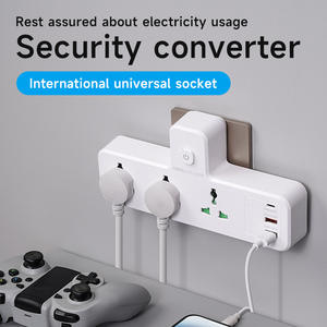Универсальная международная сетевая розетка: вилка EU/UK/US с 3 розетками + <span class=keywords><strong>2</strong></span> USB + 1 Type-C, защита от перенапряжения для дома, офиса и путешествий - Product Image 5