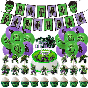 Decoración <span class=keywords><strong>para</strong></span> Fiesta Temática <span class=keywords><strong>de</strong></span> Hulk, Globos, Pancarta, Adorno <span class=keywords><strong>para</strong></span> Pastel, Baby Shower, Artículos <span class=keywords><strong>para</strong></span> Fiestas <span class=keywords><strong>de</strong></span> <span class=keywords><strong>Cumpleaños</strong></span> Infantiles, Juguetes y Regalos - Product Image 1