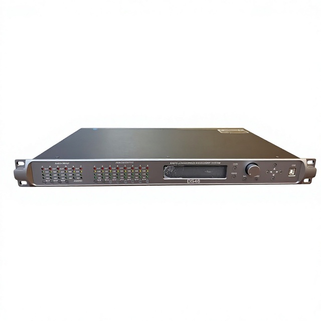 DS48 4 Input 8 Output Digital Speaker Processor Built-in Germany DSP  Professional Stage Audio Crossover  Sound Processor