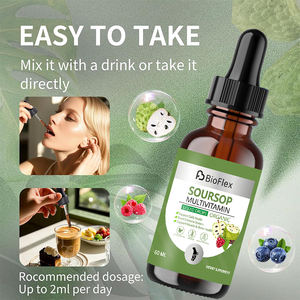 OEM Private Label 60ml Extrait de graviola au corossol végétalien naturel Gouttes liquides Compléments alimentaires avec plusieurs vitamines B6 C & D3 - Product Image 5