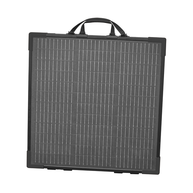 Bifacial Mono Foldable Solar Suitcase 110W Portable Solar Panel for Camping Battery Power Station Charging with DC Anderson Plug