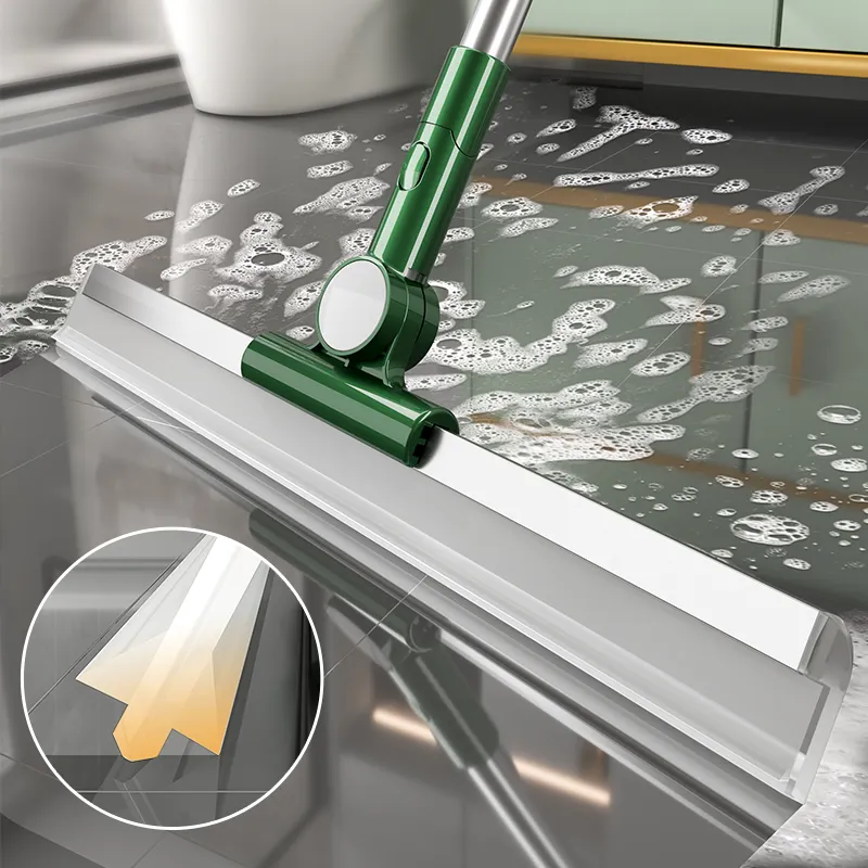 Silikon-Reinigungs-Reinigungsartikel Haushaltsreinigungsbedarf umweltfreundlicher weicher Kautschuk-Bodenwischer Squeegee-Wasserreiniger für das Badezimmer