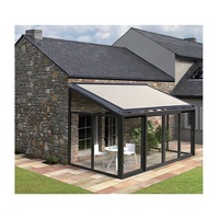 Système de pergola en aluminium robuste avec persiennes réglables-Toit rétractable motorisé pour jardin/patio/balcon