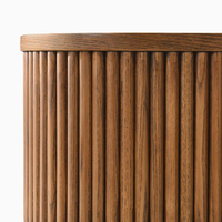 Table console en bois naturel moderne KUMUSI pour salon d'appartement