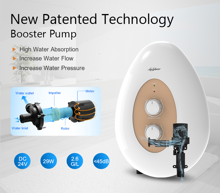 5500 energy saving hot sell instant 220v instant electric shower water heater