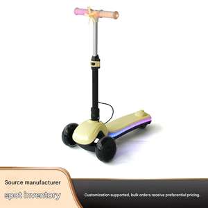 <span class=keywords><strong>Monopattino</strong></span> Elettrico a 3 Ruote per Bambini USA Aggiornato, in Alluminio, con Barra Luminosa a LED, Display LCD, Corpo Pieghevole, Garanzia <span class=keywords><strong>2</strong></span> <span class=keywords><strong>Anni</strong></span> - Product Image 3