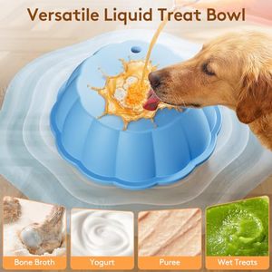 ZMaker 2026 Nuevo comedero lento para perros, cuenco para lamer con bola de entretenimiento para líquidos y golosinas, juguete antideslizante para lamer caldo de hueso - Product Image 3