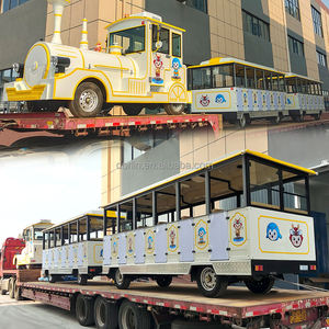 ODM 50 sièges chariot semi-fermé City <span class=keywords><strong>Train</strong></span> Tour touristique touristique <span class=keywords><strong>Train</strong></span> touristique électrique - Product Image 1