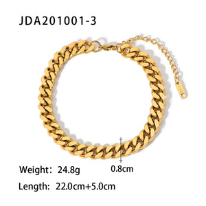 Yeni stil Trendy kadın halhal 18k altın kaplama paslanmaz çelik yalınayak tığ sandalet ayak bacak zinciri ince halhal kadınlar için - Product Image 5