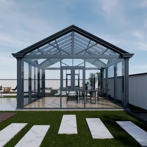 Customized High Quality Modern Winter Garden Laminated Tempered Glass Freestanding <strong>Roof</strong> Wall Sunroom Easy Install High Light - Product Image 2