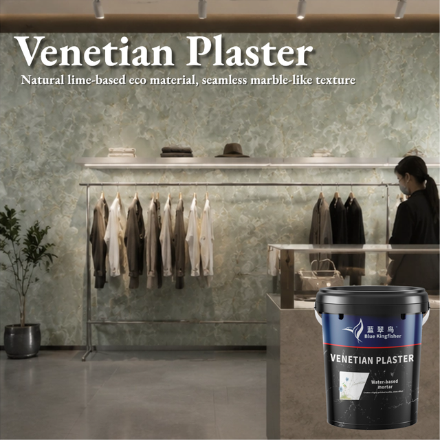 Inviting Retail Venetian Plaster Stucco Venetian Marble Effect Plaster for Concept Store Walls