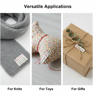 Étiquettes autocollantes en tissu à découpe droite personnalisées, étiquettes pliées pour vêtements, étiquettes imprimées, étiquettes en satin pliées à la manhattanienne pour vêtements - Product Image 3