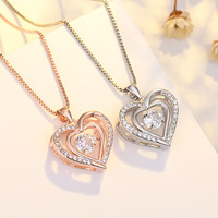 Hexagram Springen Hart Geest Ketting Valentijnsdag Verjaardagscadeau Chokers Kettingen Voor Vrouwen