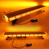Barre de feux de signalisation d'urgence LED ambre de 47 pouces pour toit, avec aluminium et PVC, 12V/24V, assemblage de feux d'avertissement, provenance Chine continentale