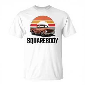T-shirt Squarebody Classic Pickup Truck 4X4 dal design vintage - Product Image 1