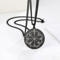 Collar Talismán de la Figura Mística de Salomón de Myshape, Sello Pentáculo de Mercurio, Luna, Sol, Kabbalah, Amuleto, Joyería de Acero Inoxidable
