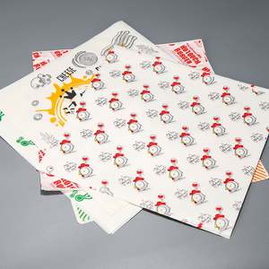 500 Hojas de Papel Antigrasa para Envolver Alimentos y Comida para Llevar, Papel Encerado de 12 Pulgadas con Logotipo Personalizado Impreso - Product Image 6