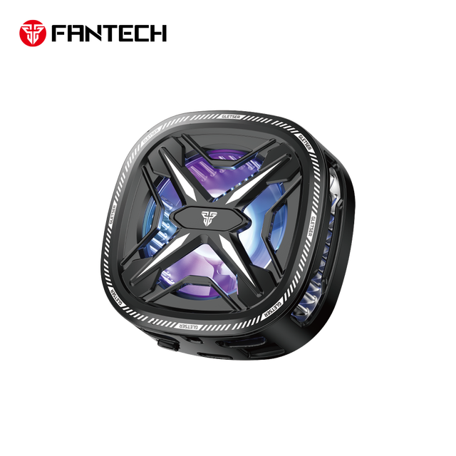 FANTECH PCM10 Phone Cooler Magnetic Cooling Fan for Phone Adjustable Fan Modes RGB Light Phone Cooler for Gaming