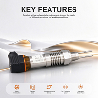 JVLER TF-600 Sonde de niveau à fourche courte 45 mm, capteur de limite haute température, interrupteur de niveau mini à fourche pour espaces étroits