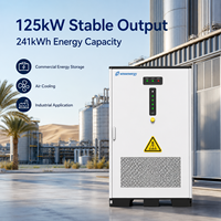 Gabinete de Almacenamiento de Energía Solar Diésel LiFePO4 de 125kW 241kWh para Estación de Bombeo de Agua Africana, Proyecto Híbrido Solar de Ahorro de Combustible