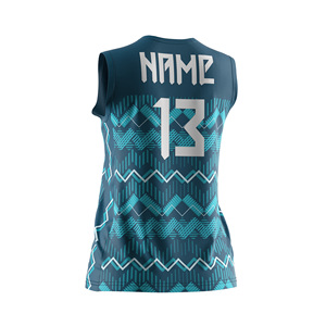 Individuell Bedruckte Sportbekleidung Schnelltrocknende Volleyball-Tanktops Ärmellose Damen-T-<span class=keywords><strong>Shirts</strong></span> US-Flaggen-Inspirierte Trikots - Product Image 6