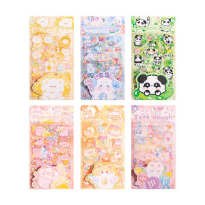 6 pièces/paquet mignon <span class=keywords><strong>paradis</strong></span> mignon dessin animé manuel autocollants <span class=keywords><strong>sens</strong></span> avancé manuel autocollants - Product Image 5