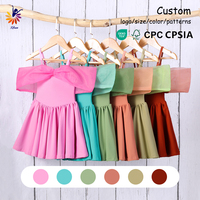 Vestido de Yoga para Niñas con Certificación CPC y CPSIA, Precio de Fábrica, Falda de Malla de Nailon y Spandex para Niños, Ropa de Boutique al por Mayor