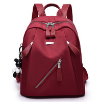 Sac à dos décontracté pour ordinateur portable Fermeture à glissière Nouveau style coréen Doublure en polyester All-Match College School Travel Pratique