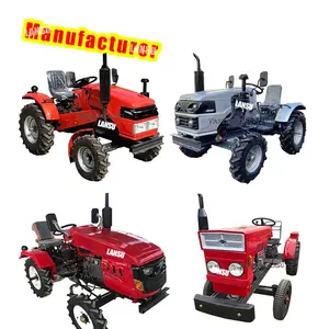 Cheap Low fuel consumption diesel-powered four-wheel drive 70hp agricultural field cultivator tractor horsen mini tractor