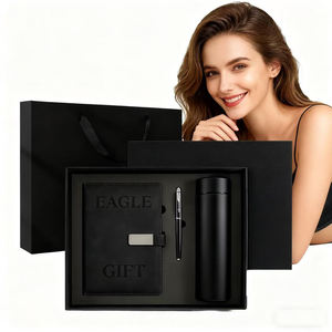 Set de Regalo Ejecutivo de Lujo A5 con Agenda, Botella, Bolígrafo, Taza Térmica y USB Personalizable de Acero Inoxidable - Product Image 6