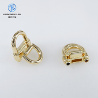 Aksesoris Tas Logam Cincin D Ganda Gantungan Tas Klip Samping Gesper Rantai Tas Tangan Konektor Pegangan Tali Aksesoris Perangkat Keras