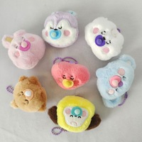 Porte-clés en peluche Kawaii BT, motif fleur rose, pendentif animal en peluche mignon, breloque de sac, cadeau pour les fans